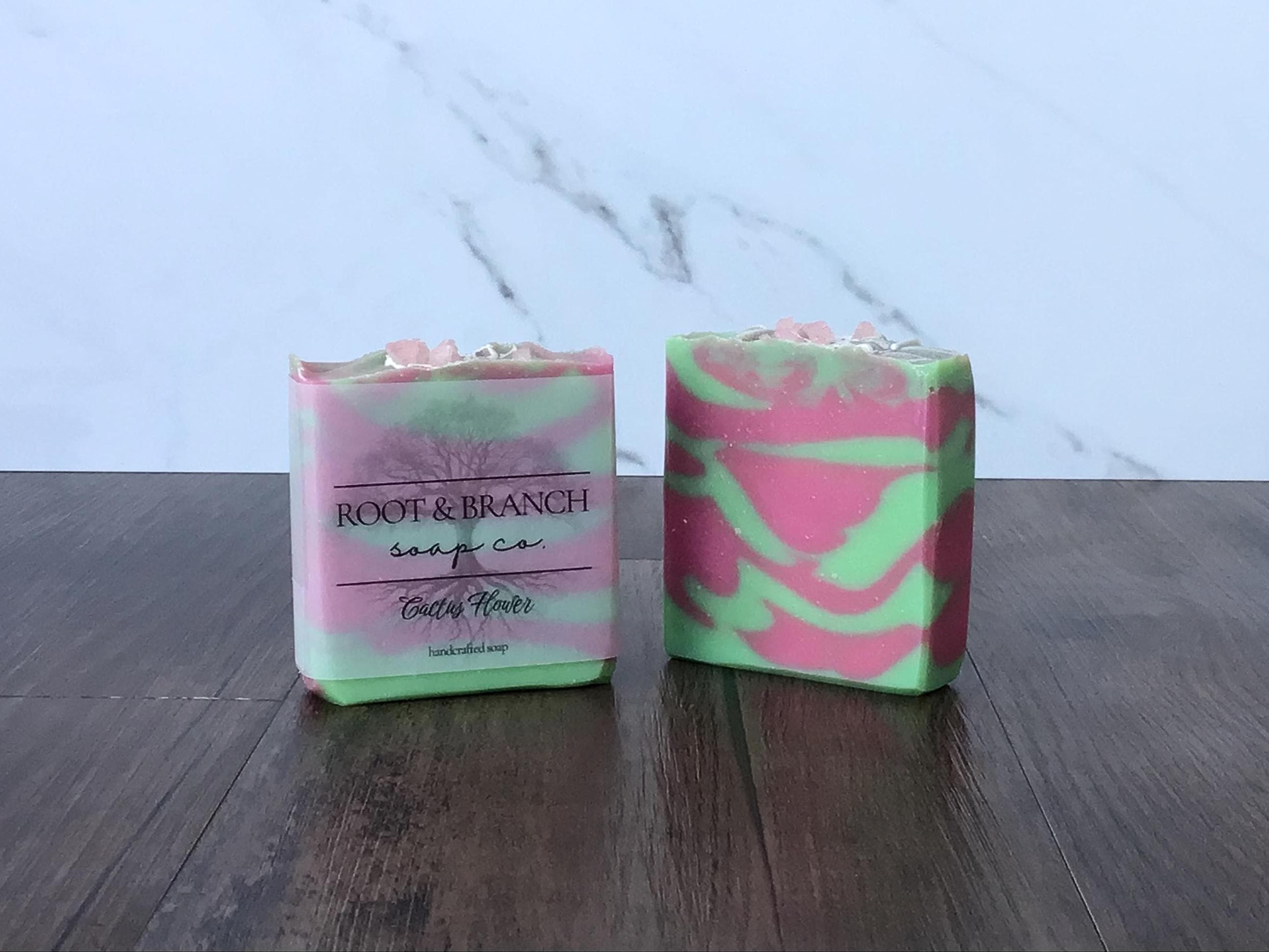 cactus soap Cactus Flower Soap- limited edition 4-5 oz – Root & Branch Soap Co