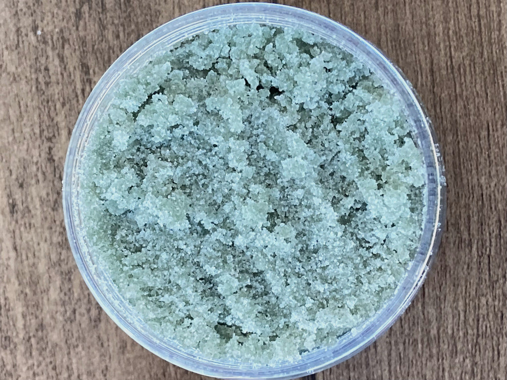 Sugar Scrub 4 oz, Bath Salts 4 oz - Christmas Bath Gift Set, 2 items