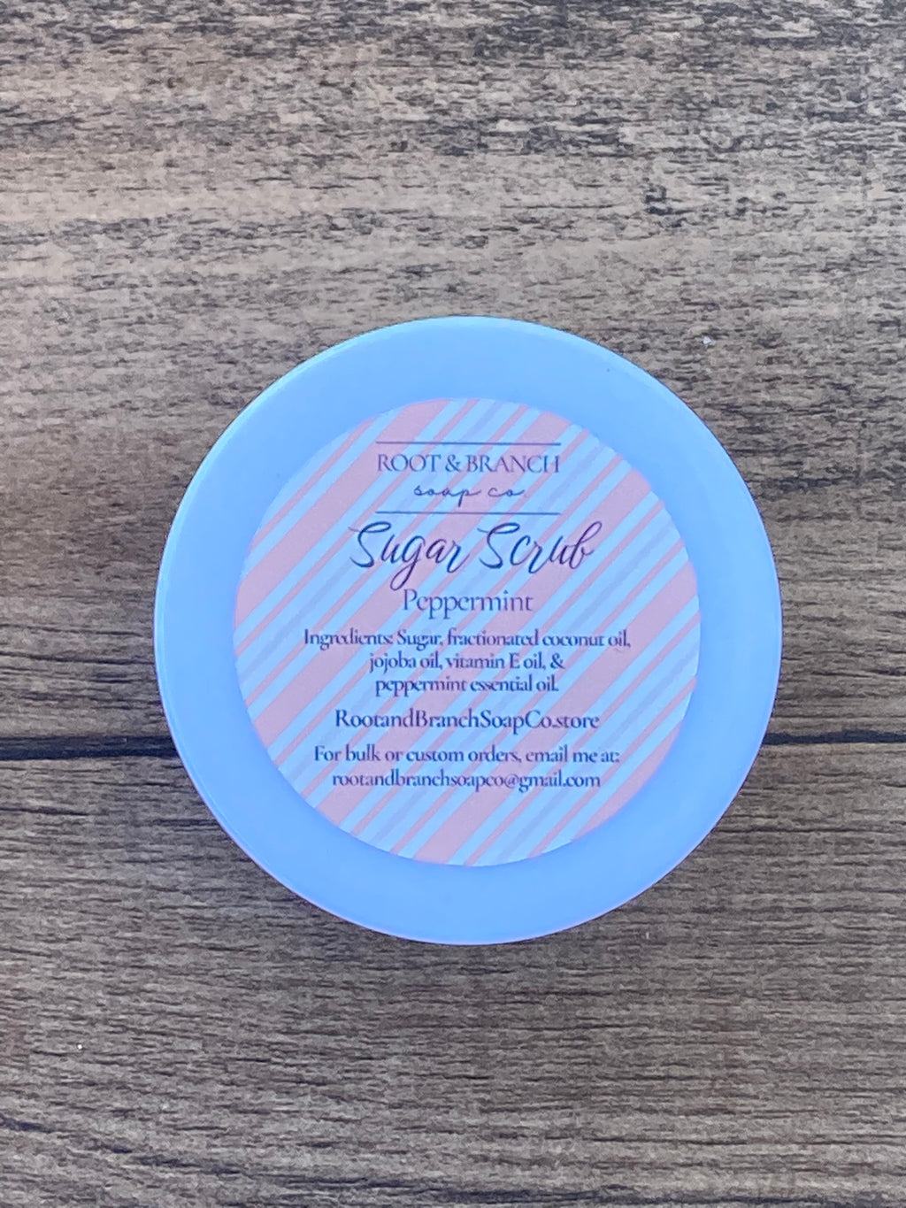 Sugar Scrub 4 oz- Peppermint, Vanilla Mint, red, white, green, Christmas gift, Stocking Stuffer