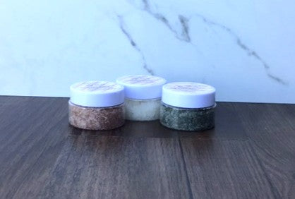 Sugar Scrub 4 oz, Bath Salts 4 oz - Christmas Bath Gift Set, 2 items