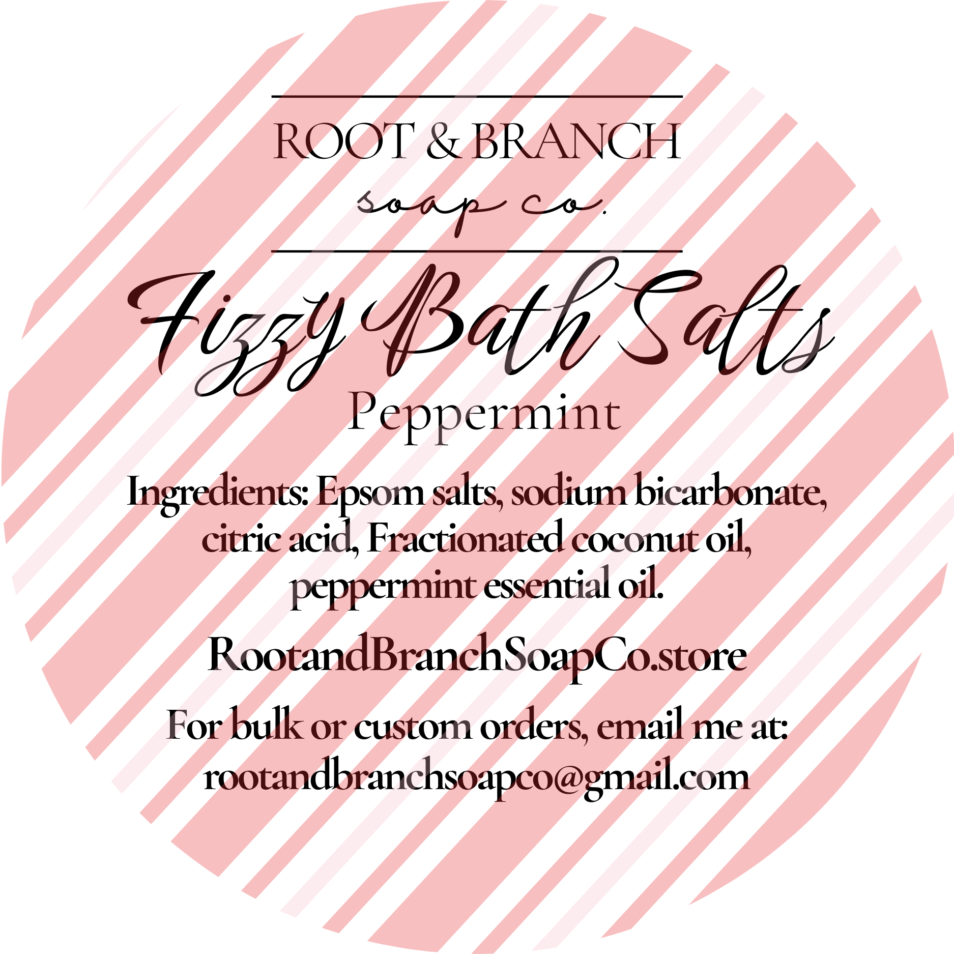 Fizzy Bath Salts 4 oz- Christmas Gift, Stocking Stuffer