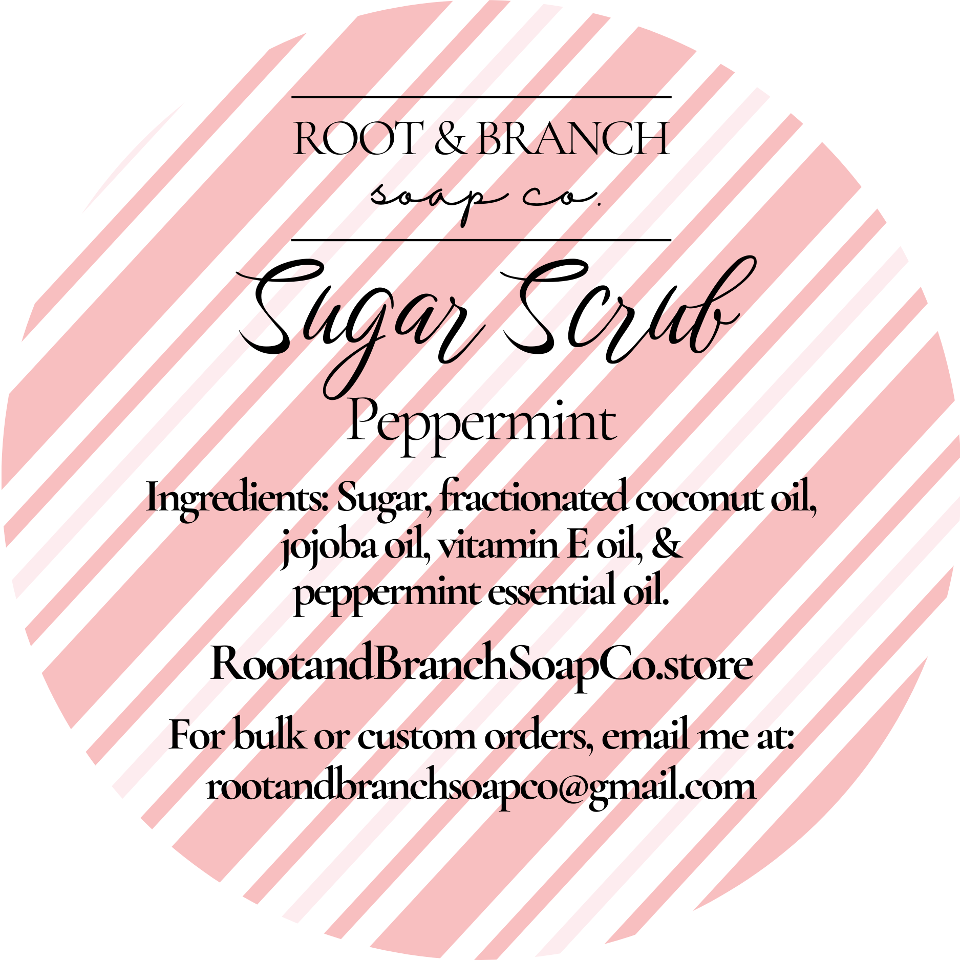 Sugar Scrub 4 oz- Peppermint, Vanilla Mint, red, white, green, Christmas gift, Stocking Stuffer