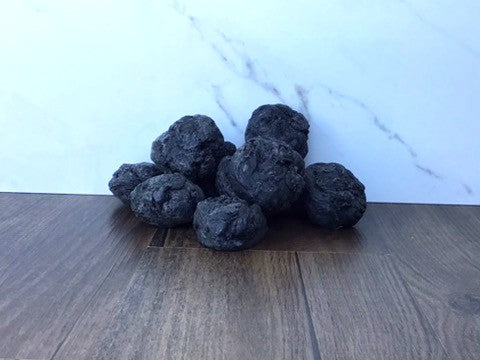 Lump of Coal, 1.5+ oz soap stocking stuffer- Vanilla Mint, Peppermint scented, colored with activated charcoal