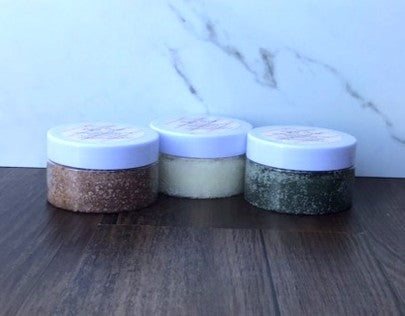 Sugar Scrub 4 oz, Bath Salts 4 oz - Christmas Bath Gift Set, 2 items