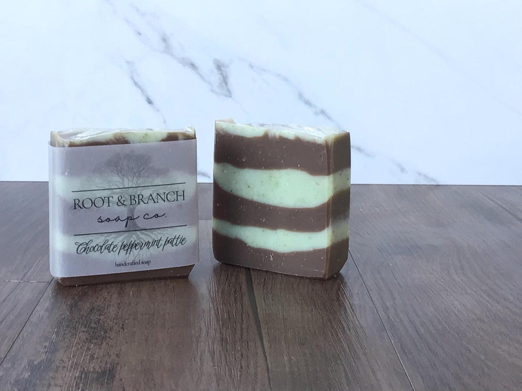 Chocolate Peppermint Pattie Soap