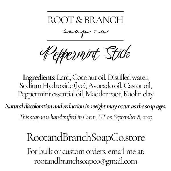 Peppermint Stick Soap