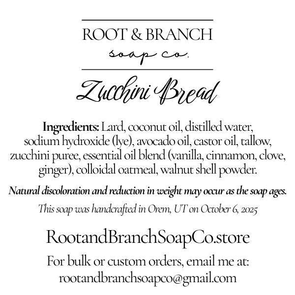 Zucchini Bread Soap